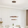 Lucande Smart LED-pendel Yonam, kaffe, 2-lys, Tuya