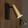 Lucande spotlight Angelina, messing/guld, metal, 1 lyskilde.