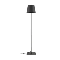 Lucande terrasselampe Andrei, grå, 150 cm høj, IP54, E27