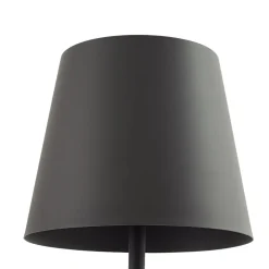 Lucande terrasselampe Andrei, grå, 150 cm høj, IP54, E27