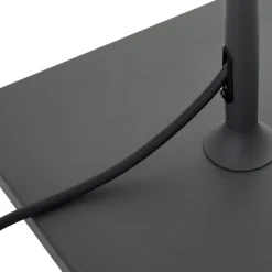 Lucande terrasselampe Andrei, grå, 150 cm høj, IP54, E27