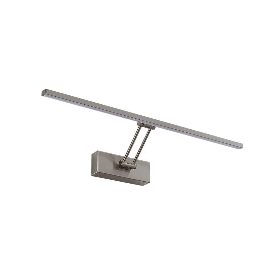 Lucande Thibaud LED-gallerilampe, nikkel, 51,4 cm