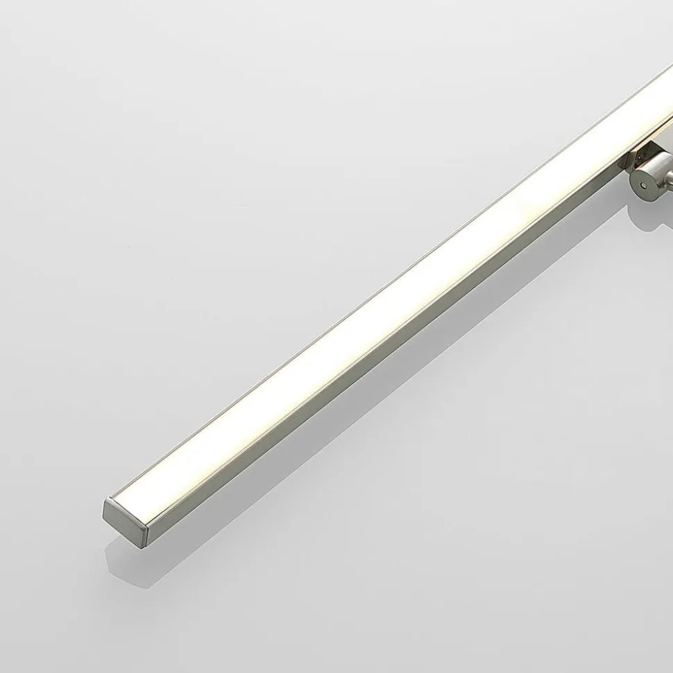 Lucande Thibaud LED-gallerilampe, nikkel, 51,4 cm