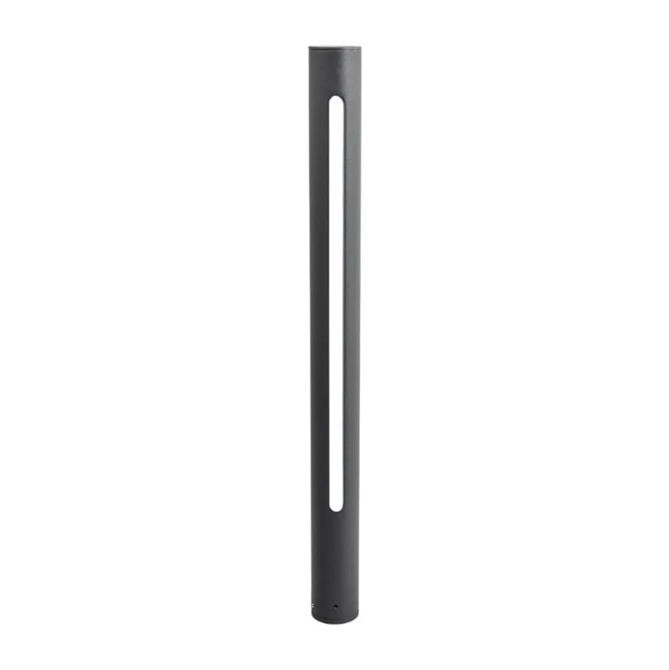 Lucande Tomas LED-vejlampe, 75 cm, mørkegrå, IP54