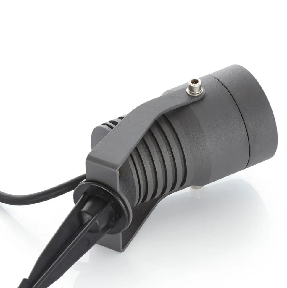 Lucande udendørs LED-spot Jon, jordspyd, justerbar, IP65
