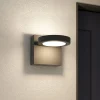 Lucande udendørs LED-væglampe Belna, metal, IP65, antracit