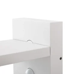 Lucande udendørs LED-væglampe Silvan, hvid, sensor, IP54, 16 cm