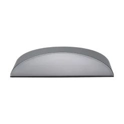 Lucande udendørs LED-væglampe Akira, antracit, metal, 23 cm