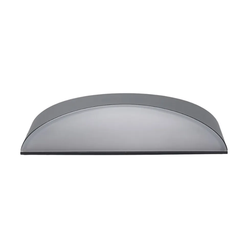 Lucande udendørs LED-væglampe Akira, antracit, metal, 23 cm