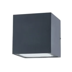 Lucande udendørs LED-væglampe Merjem, 12 cm, op/ned, IP54