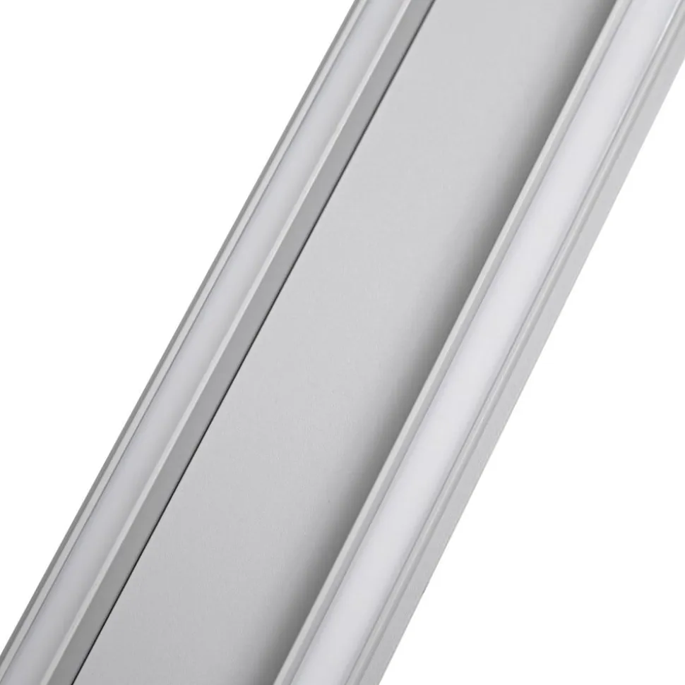 Lucande udendørs LED-væglampe Melira, længde 100 cm, grå