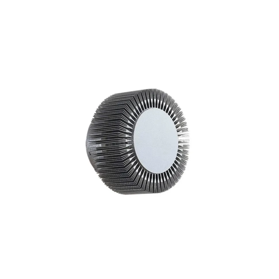 Lucande udendørs LED-væglampe Keany, metal, Ø 16 cm, IP54