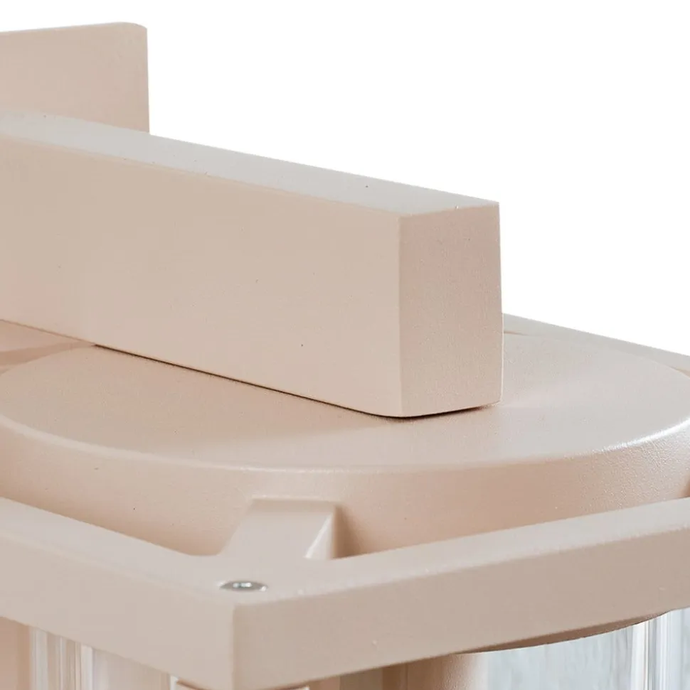 Lucande udendørs væglampe Ferda, sensor, pendel, beige, IP44