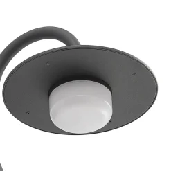 Lucande udendørs væglampe Zamalino, 31 cm, antracit, sensor