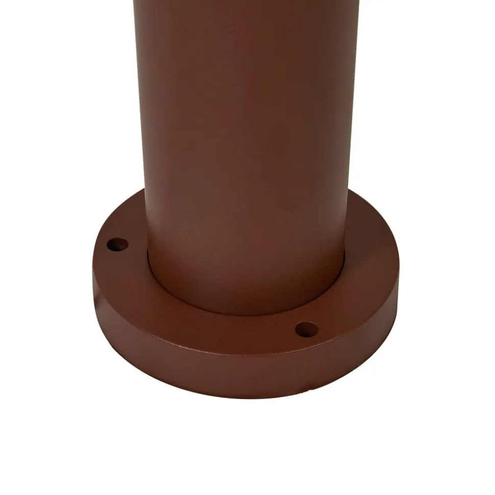 Lucande udendørslampe Alivaro, rustfarvet, 220 cm, E27, IP65