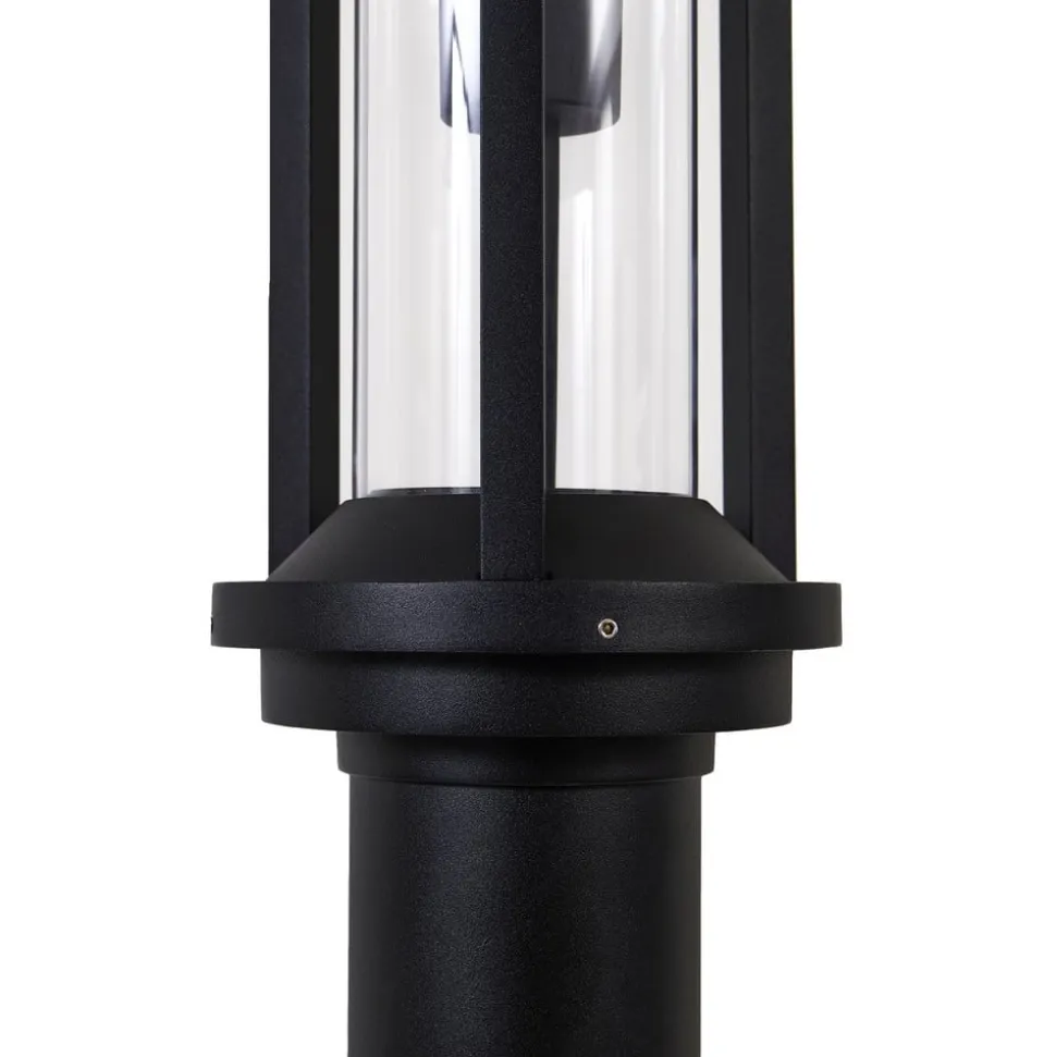 Lucande udendørslampe Alivaro, sort, 220 cm, E27, IP65
