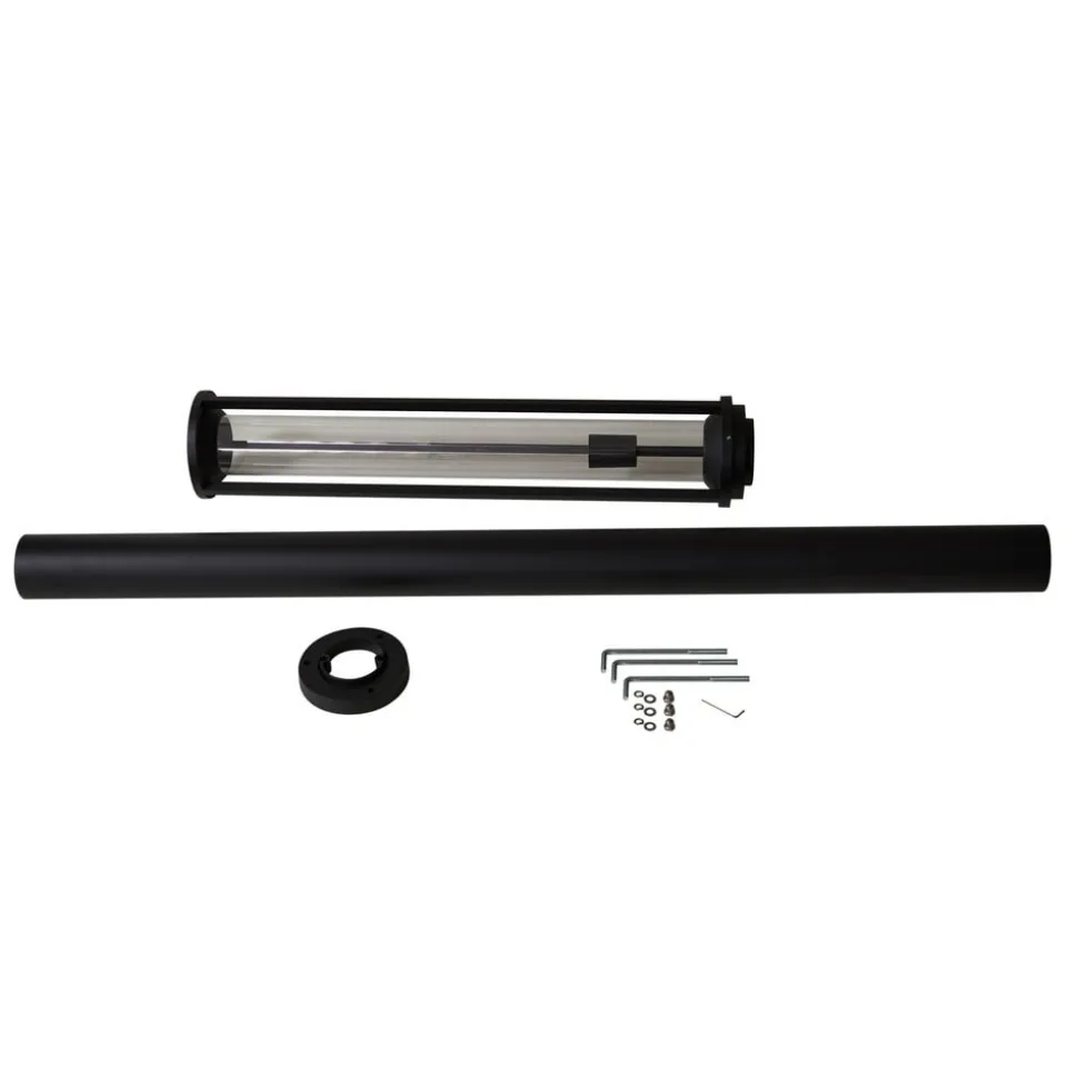 Lucande udendørslampe Alivaro, sort, 220 cm, E27, IP65