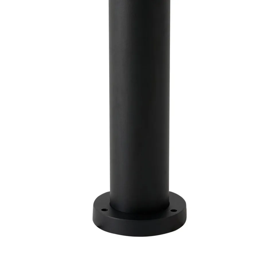 Lucande udendørslampe Siveta, 240 cm, 3 lyskilder, sort, E27, IP65
