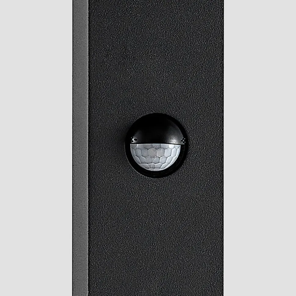 Lucande vejlampe Ferda, 100 cm, sensor, antracit, IP44