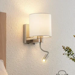 Lucande væglampe Brinja, 45 cm, drejelig, læselampe, E27