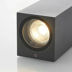 Lucande vægspot Lavina, 17 cm, antracit, GU10, 2 lyskilder.