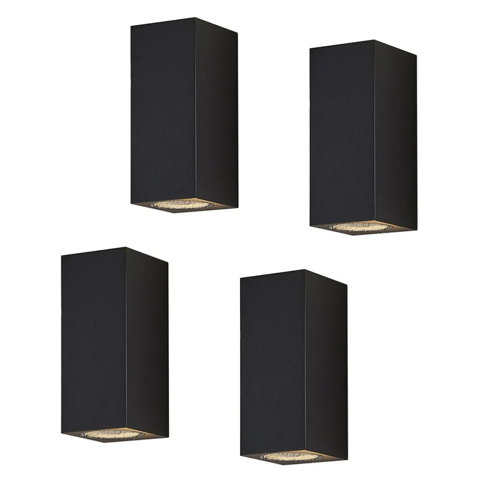 Lucande vægspot Lavina, 17 cm, antracit, 2 lyskilder, 4 stk