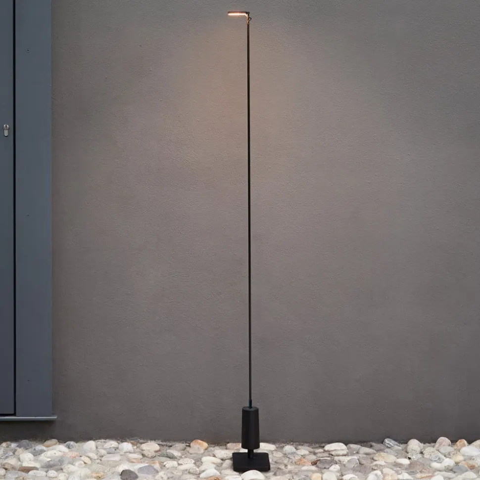 Luceplan LED-vejlampe Flia, 75 cm høj, sort, plast