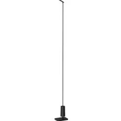 Luceplan LED-vejlampe Flia, 75 cm høj, sort, plast