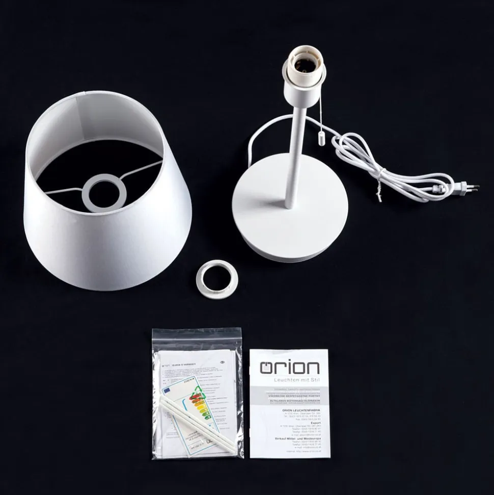 Ludwig bordlampe med USB-port, hvid