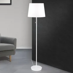 Ludwig gulvlampe i tekstil, hvid
