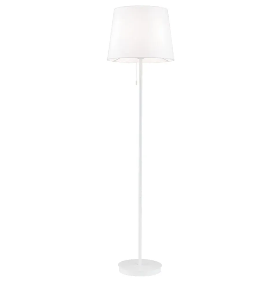 Ludwig gulvlampe i tekstil, hvid