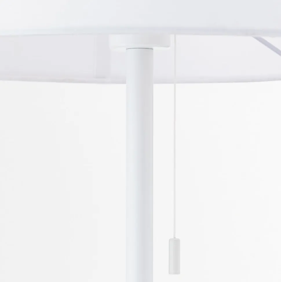 Ludwig gulvlampe i tekstil, hvid