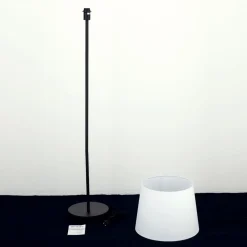 Ludwig tekstilgulvlampe, mat sort