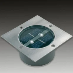 Lugo LED nedgravningsspot, IP44, 10,5 x 10,5 cm