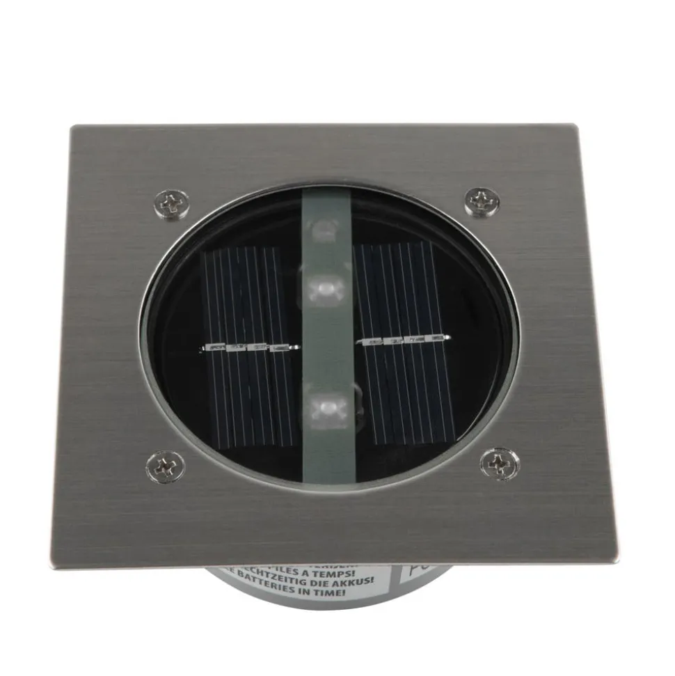 Lugo LED nedgravningsspot, IP44, 10,5 x 10,5 cm