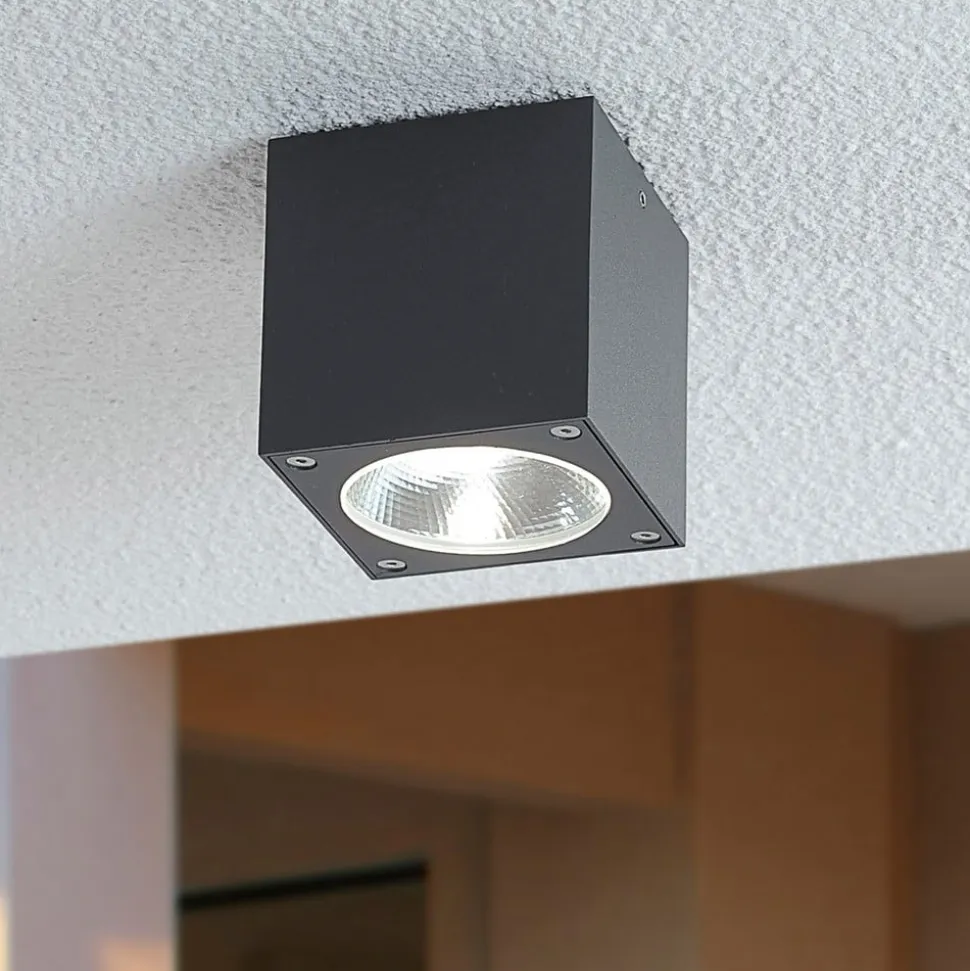 Lukas - terningeformet LED-udendørsloftslampe