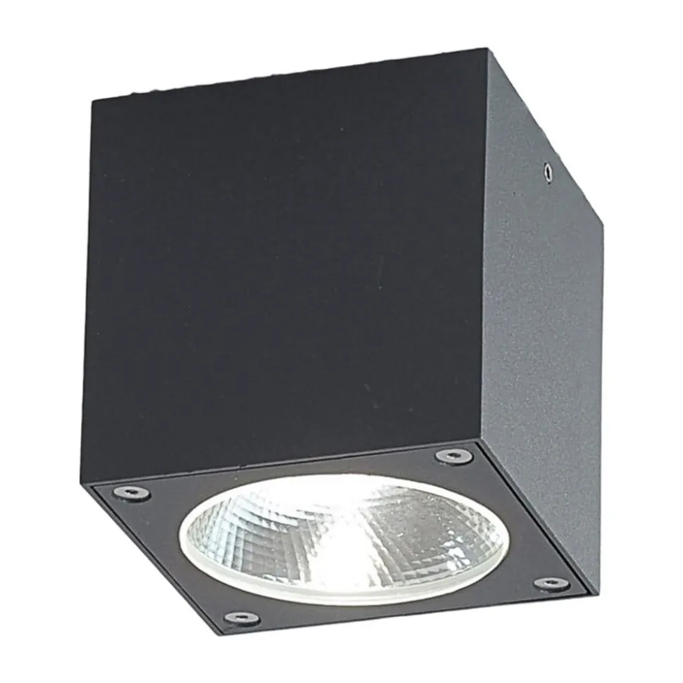 Lukas - terningeformet LED-udendørsloftslampe