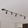 Lumaro skinnesystem, spots,5 lyskilder,sort,Ø6cm,48V,dæmpbar