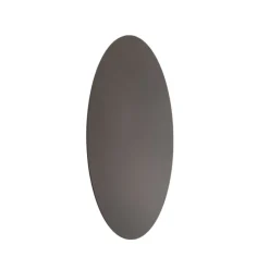 Luna væglampe, brun, indirekte lys, Ø 30 cm, stål