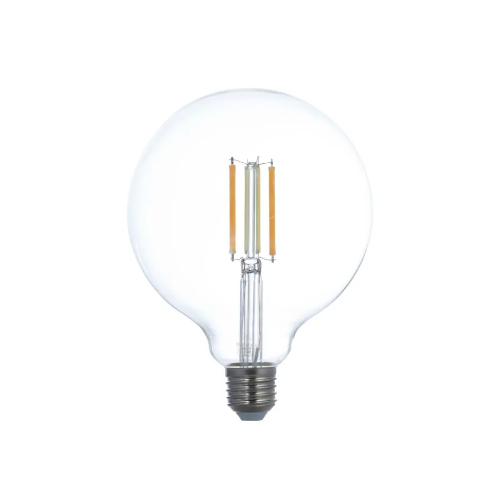 LUUMR LED-pære, E27 G125 7W, klar, smart