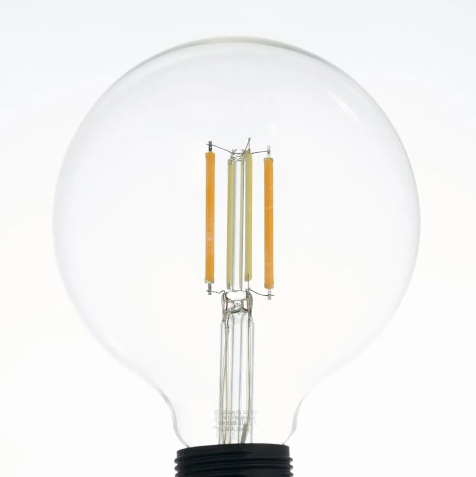 LUUMR LED-pære, E27 G125 7W, klar, smart