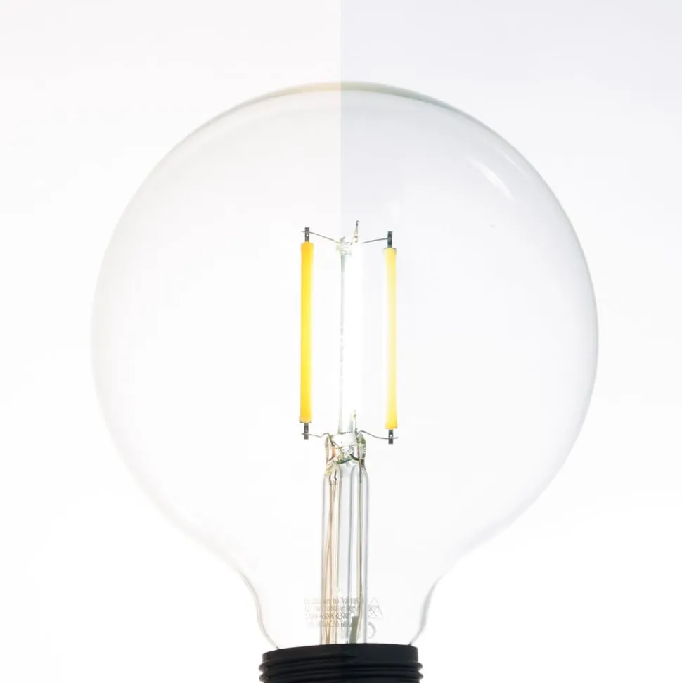 LUUMR LED-pære, E27 G125 7W, klar, smart