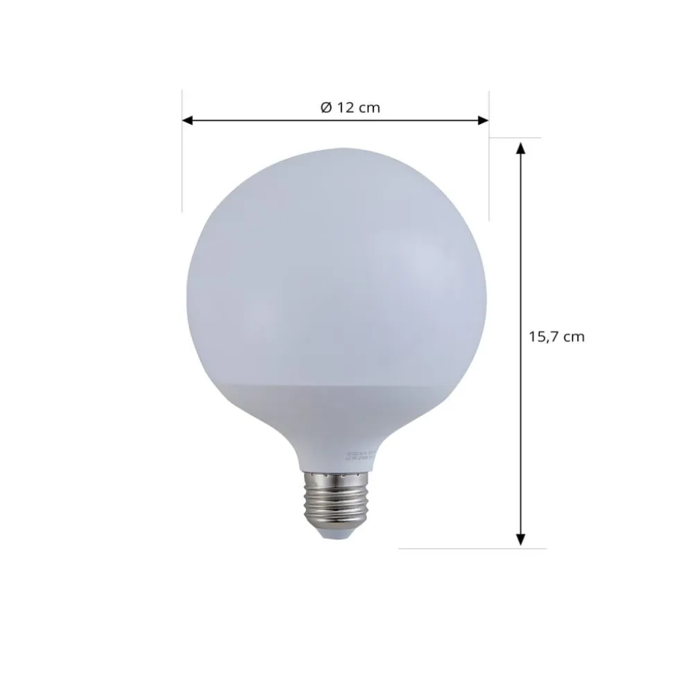 LUUMR Smart LED, E27, G125, 9W, RGB, Tuya, WLAN, mat, CCT