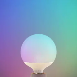 LUUMR Smart LED, E27, G125, 9W, RGB, Tuya, WLAN, mat, CCT