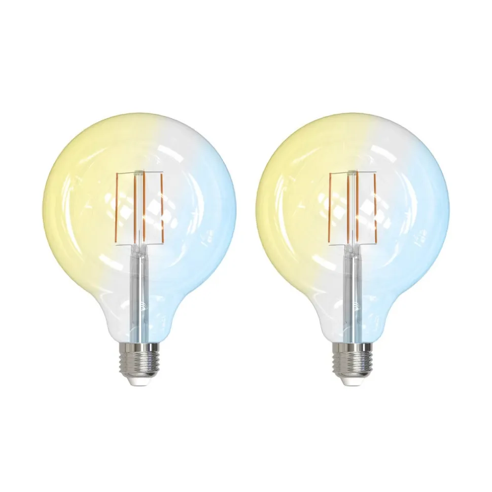 LUUMR Smart LED E27 G125 7W ZigBee Philips Hue sæt med 2 stk