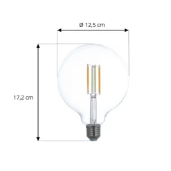 LUUMR Smart LED E27 G125 7W ZigBee Philips Hue sæt med 2 stk