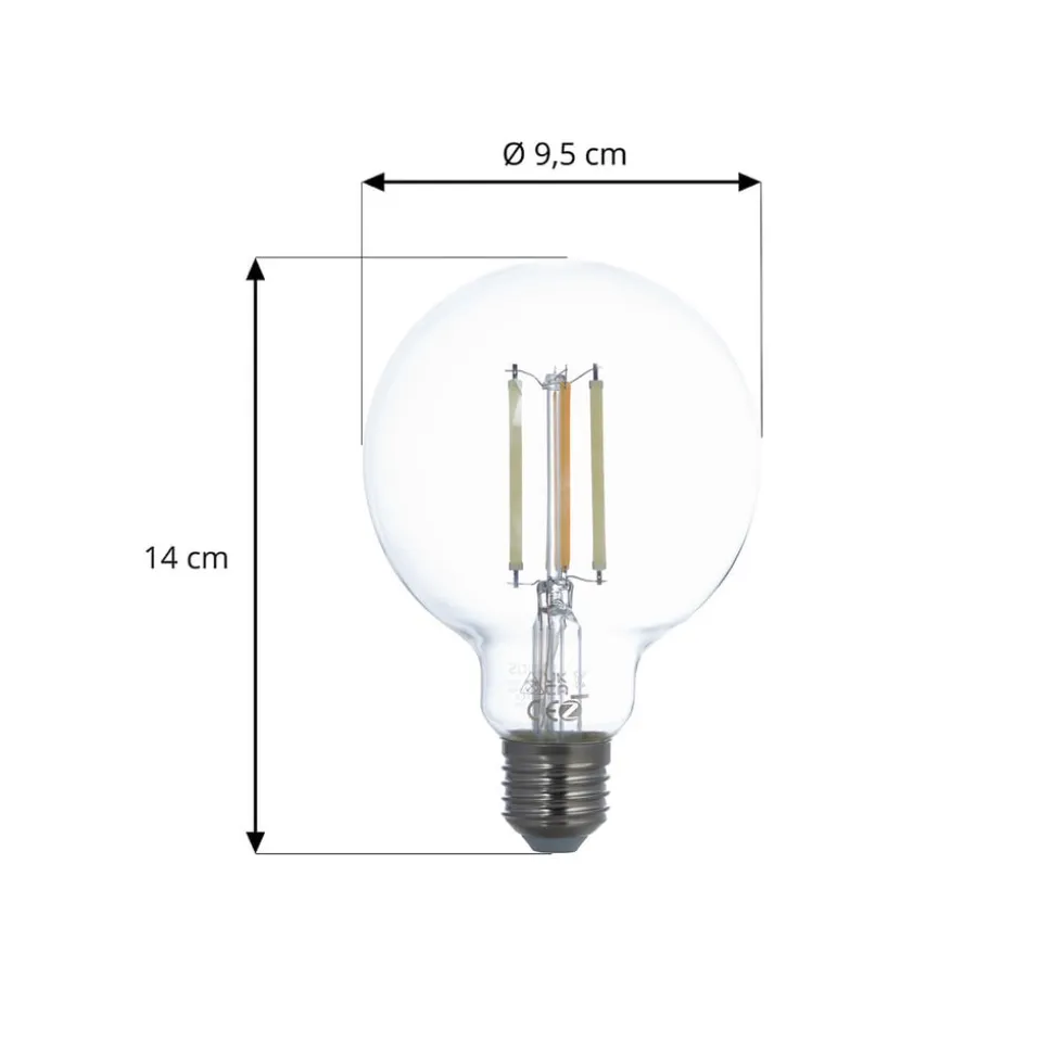 LUUMR Smart LED E27 G95 7W ZigBee Philips Hue sæt med 3 stk