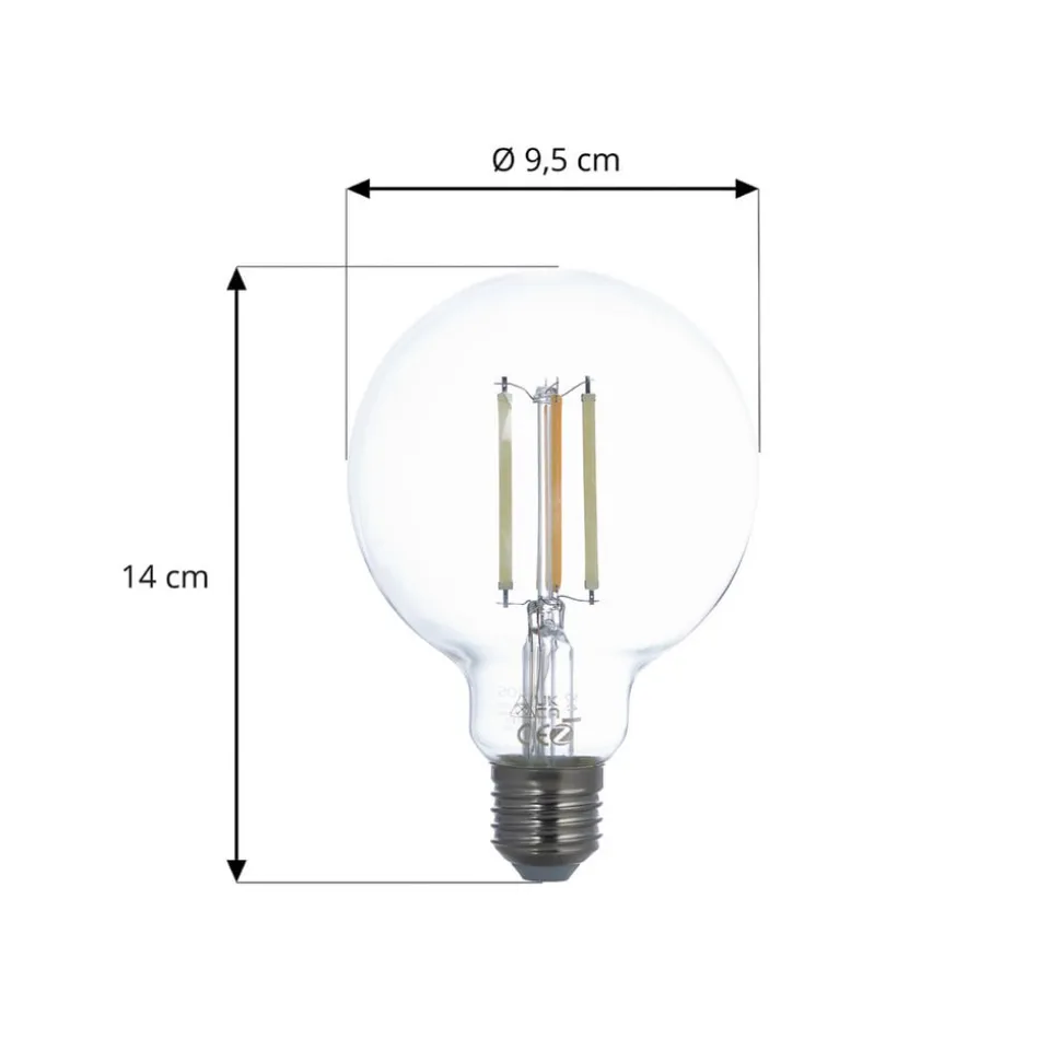 LUUMR Smart LED E27 G95 7W ZigBee Philips Hue sæt med 2 stk