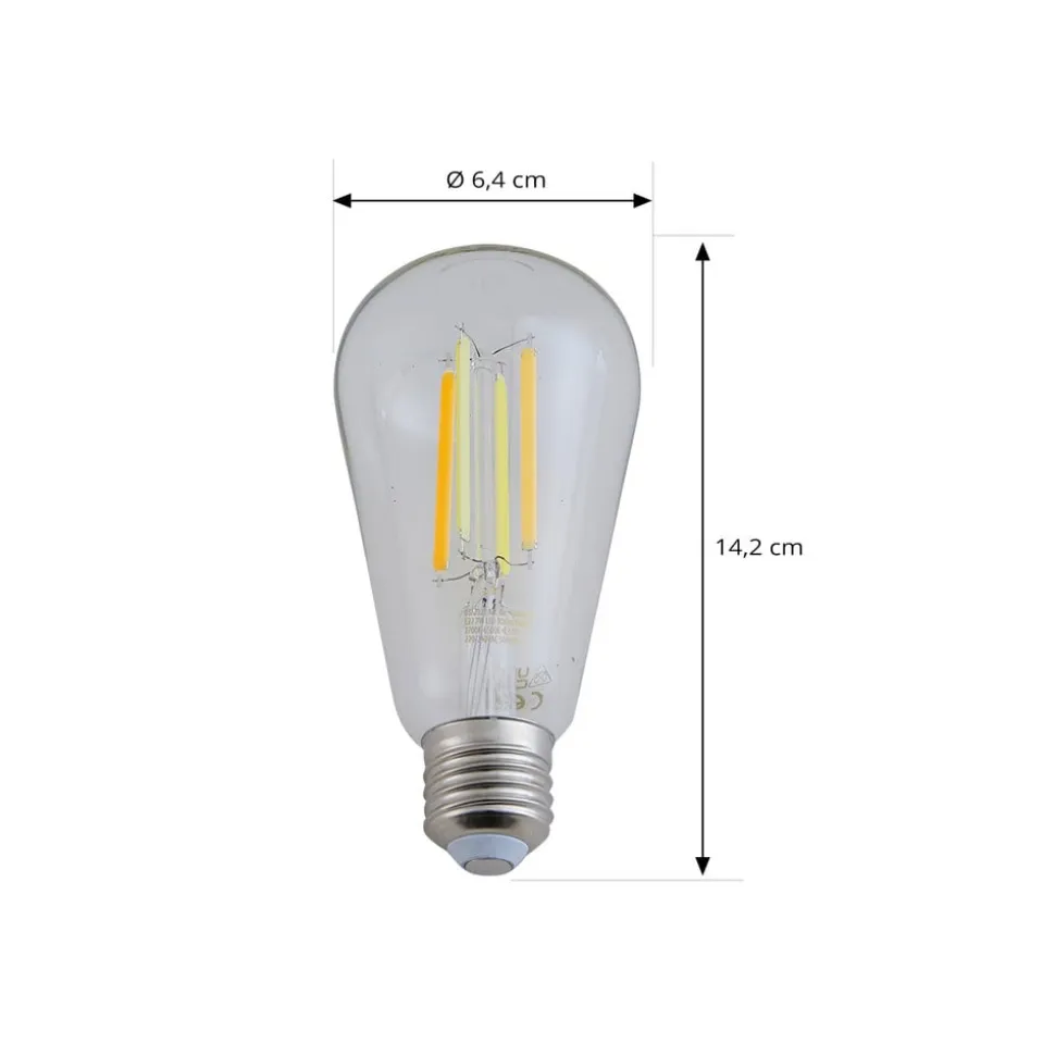 LUUMR Smart LED E27 ST64 7W klar ZigBee Hue Tuya