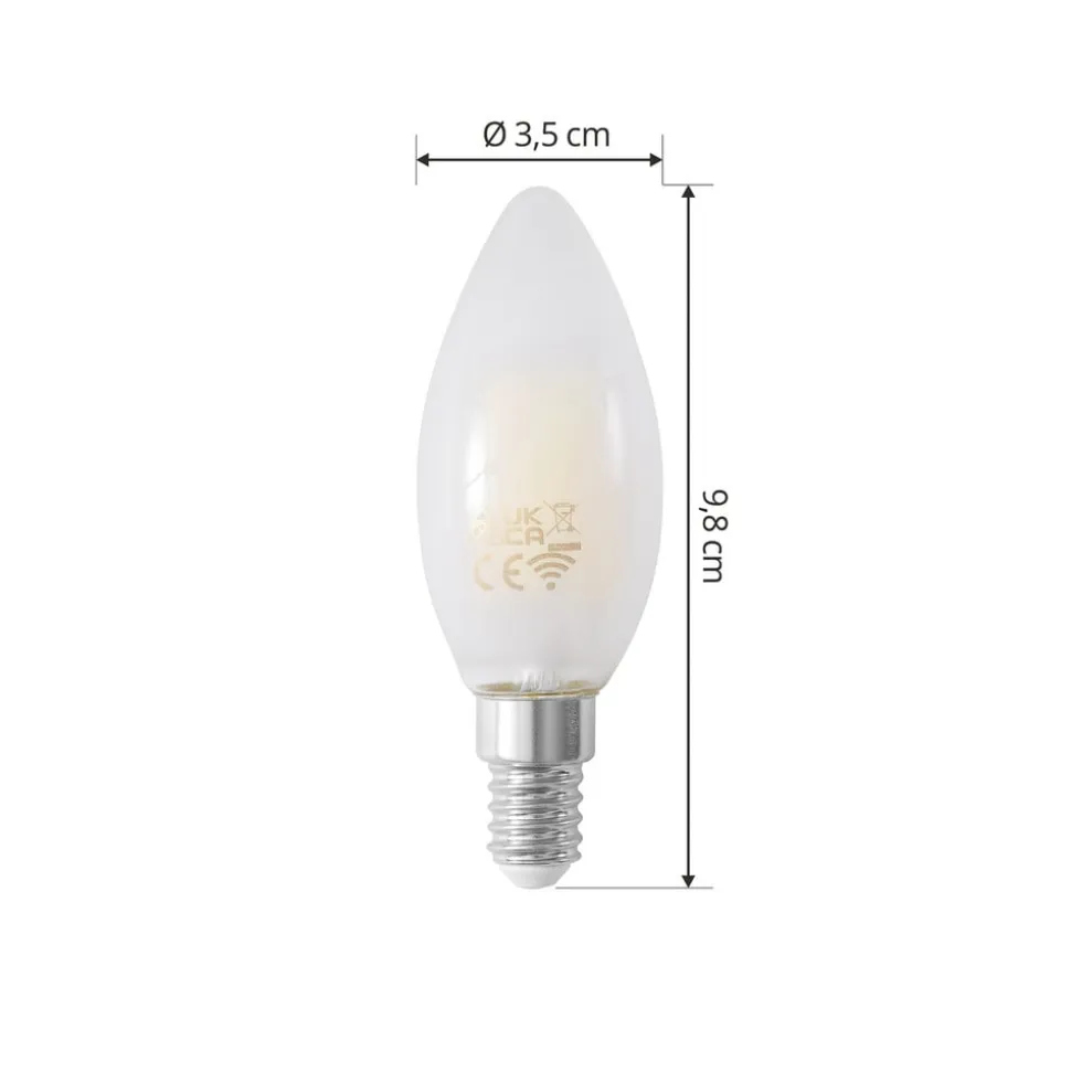 LUUMR Smart LED-kertepære E14 4,2 W mat CCT Tuya WLAN